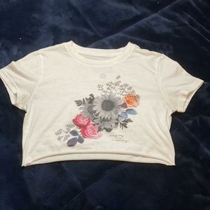 Cropped Floral T-shirt